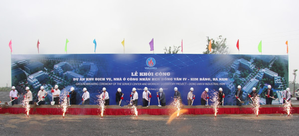 VIGLACERA khởi công Khu dịch vụ, Nhà ở cho Công nhân tại KCN Đồng Văn 4, Kim Bảng, Hà Nam